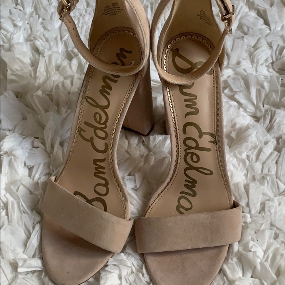 Sam Edelman Ankle strap sandal (suede)